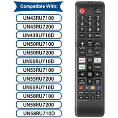 Xtrasaver BN59-01315A Universal Remote Control for All Samsung TV Remote LCD LED QLED SUHD UHD HDTV Curved Plasma 4K 3D Smart TVs, with Shortcuts for Netflix, Smart Hub - Xtrasaver