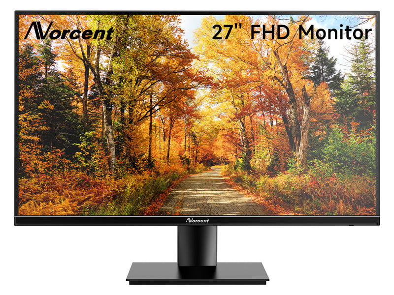 Norcent 27-Inch Monitor for Home and Business LED Display Full HD 1080P 75Hz 178 Degree Viewing Angle HDMI VGA Thin Frame VESA Mountable MN27-H - Xtrasaver