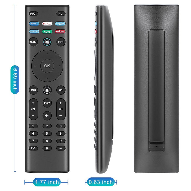 Xtrasaver XRT140 Watchfree Smart TV Remote Works with All VIZIO Smart TVs with Vudu/Netflix/Prime/Xumo/Hulu/RedBox - Xtrasaver