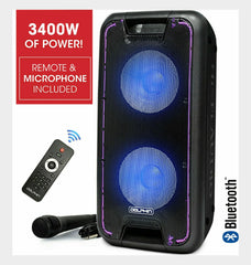 Brand New Dolphin SP-210RBT 3400W Bluetooth Tailgate Rechargeable Party Speaker System + WaveSync™ - Xtrasaver