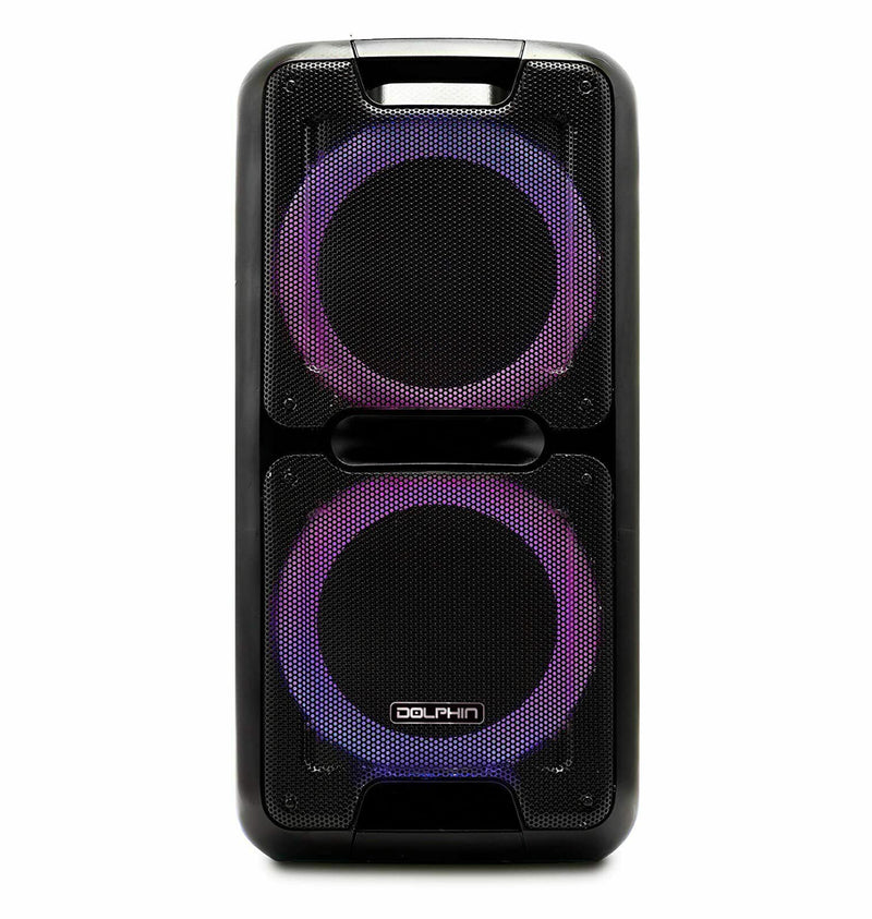 Brand New 3400W Dolphin SP-2100RBT Rechargeable Bluetooth Party Speaker Dual 10" WaveSync™ - Xtrasaver