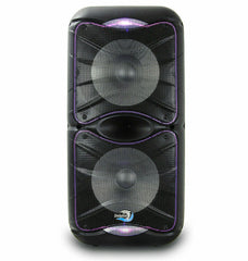 Brand New Dolphin 3600 Watt SP-212RBT Rechargeable Bluetooth Party Speaker System Dual 12