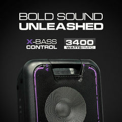 Brand New Dolphin SP-210RBT 3400W Bluetooth Tailgate Rechargeable Party Speaker System + WaveSync™ - Xtrasaver
