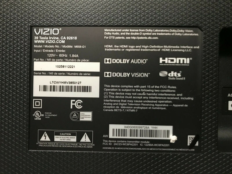 VIZIO M-Series Quantum 65" Class 4K HDR Smart TV | M658-G1 | Open Box | Local pick-up in Los Angeles area CANNOT SHIP! - Xtrasaver