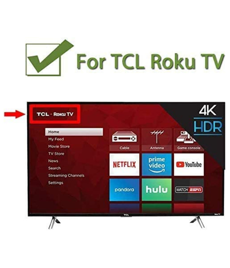 Brand New Replacement 6726 TCL ROKU TV Remote Control RC280 With Netflix/Sling/Hulu/NOW Shortcut Keys - Xtrasaver