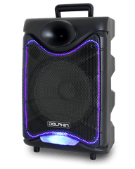 Brand New Dolphin SP-850RBT Bluetooth Party Speaker with Neon Style Lights And Microphone - Xtrasaver