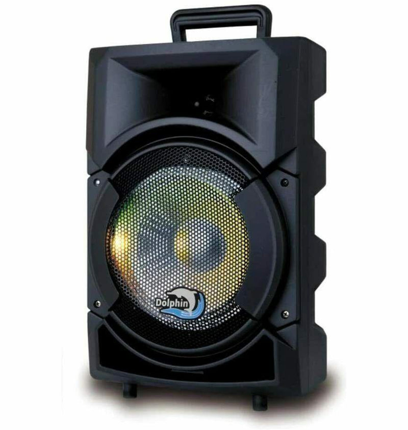 Brand New Dolphin 1Party System SP-8RBT Rechargeable Bluetooth LED Light Speaker 8" 1350W - Xtrasaver