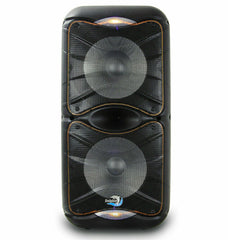 Brand New Dolphin 3600 Watt SP-212RBT Rechargeable Bluetooth Party Speaker System Dual 12